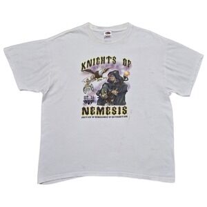 Rare‎ Vintage Knights of Nemesis Parade Louisiana Mardi Gras T-Shirt Mens XL Y2K